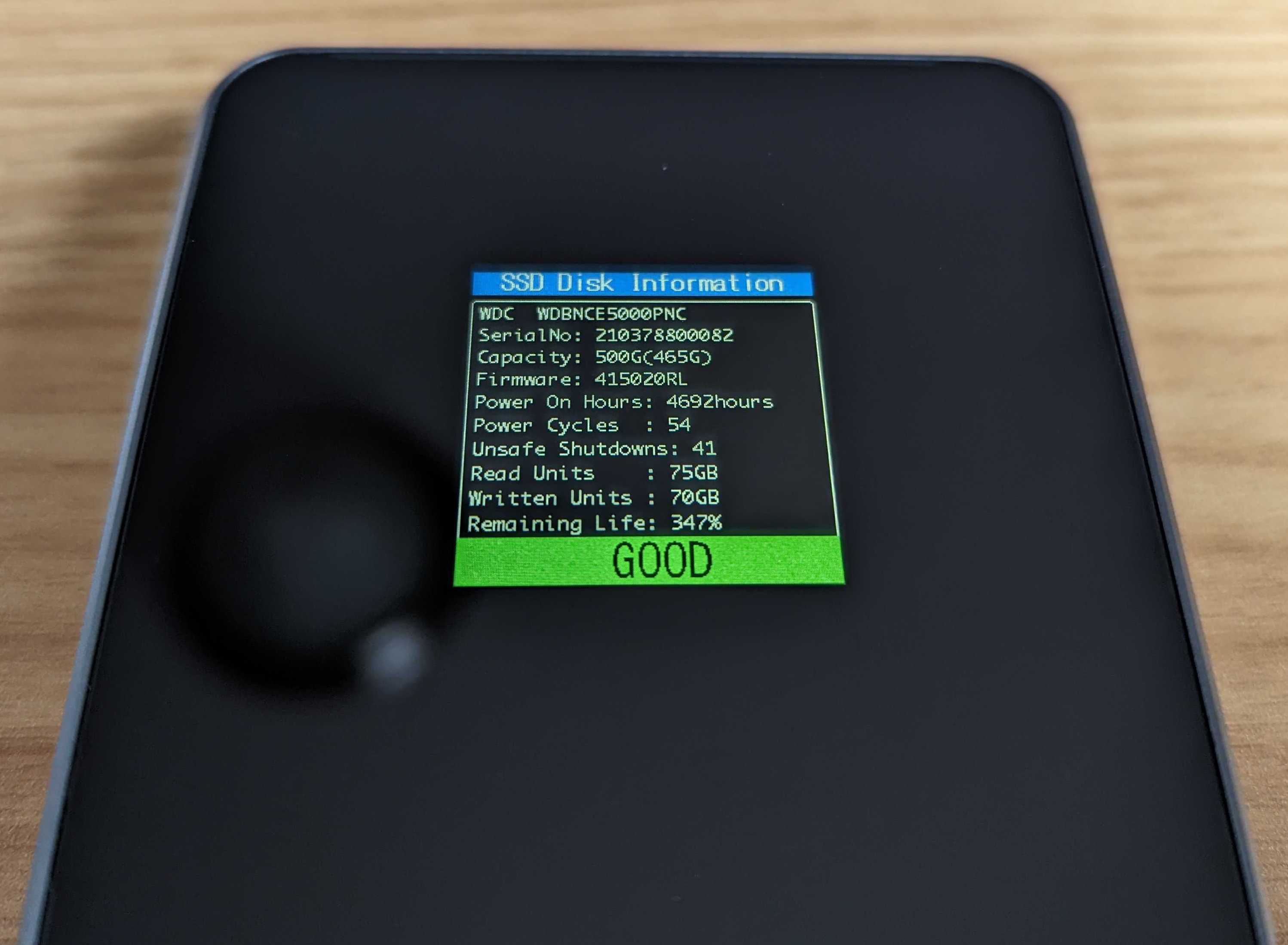 Informations sur le SSD intelligent
