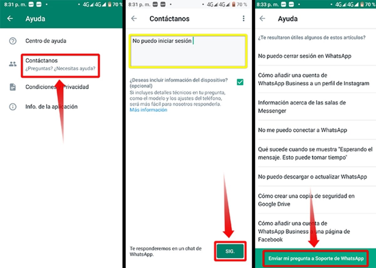 Comment contacter WhatsApp tous les moyens