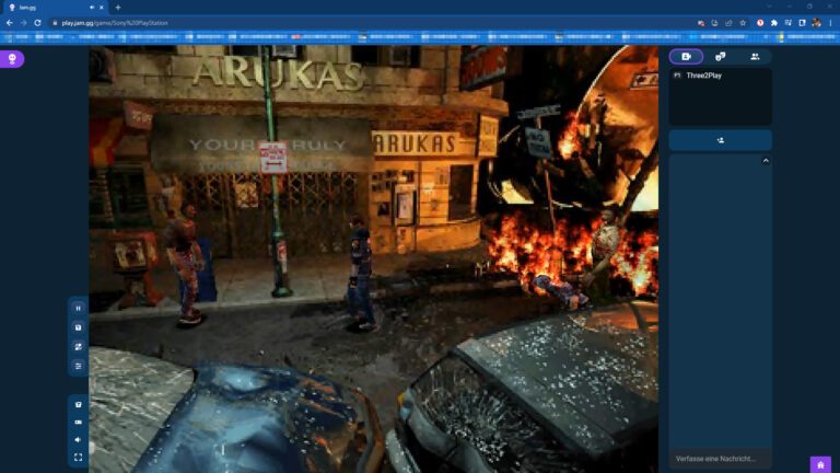 Jam.gg : émulateur en ligne testé avec des jeux gratuits 9 Resident Evil 2 dans l'émulateur en ligne Jam.gg.