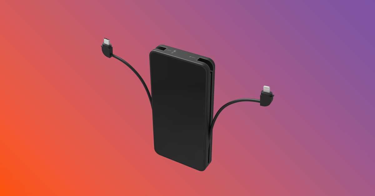 mophie powerstation plus combine des câbles Lightning/USB-C intégrés et une charge rapide