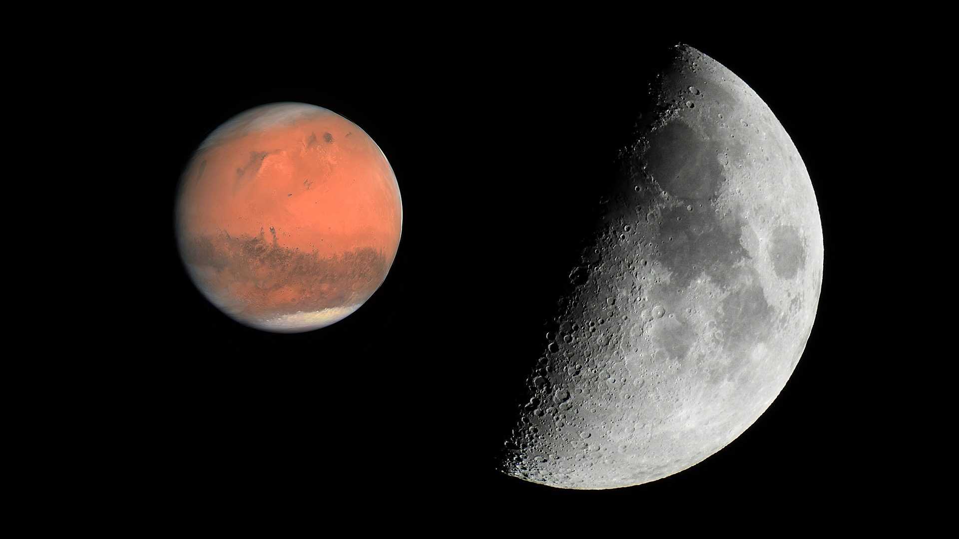 Ce soir, la Lune danse avec Mars comment voir la conjonction astrale — free download