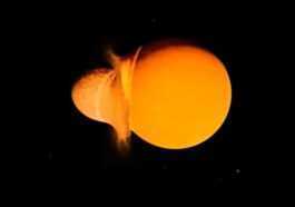 La Lune s'est formée quelques heures après l'impact de la planète Theia contre la Terre 2 La Lune S'est Formée Quelques Heures Après L'impact De La