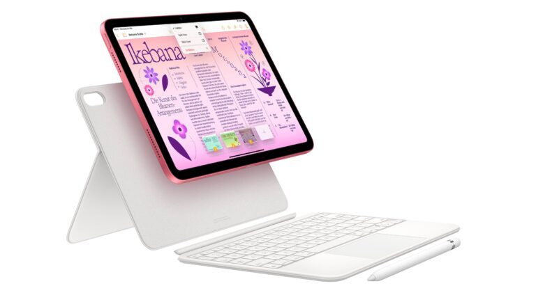 Apple iPad 10 avec coque, clavier et Apple Pencil (1ère génération)