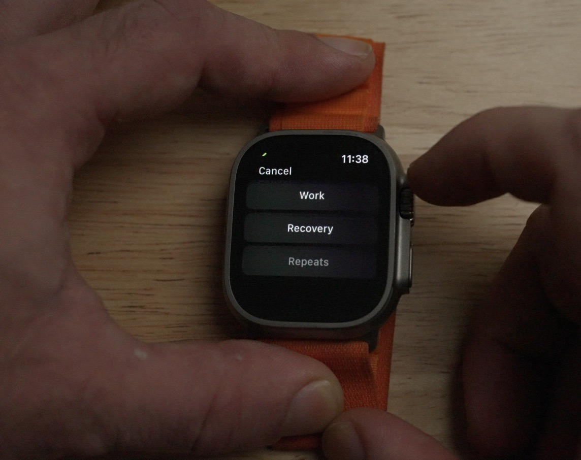 Générateur d'intervalles d'entraînement personnalisé Apple Watch