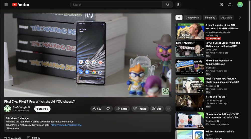 1666829347 845 Comment le nouveau look YouTube plus sombre se compare a
