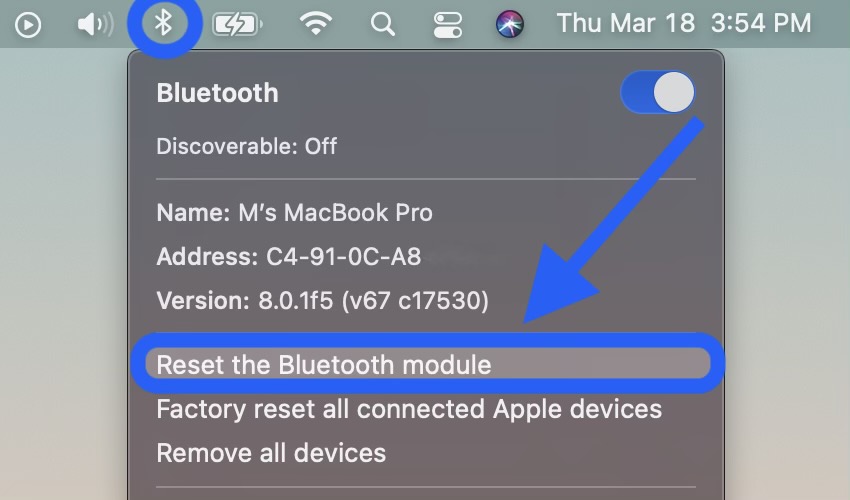 Comment résoudre les problèmes Bluetooth Mac - Réinitialiser la procédure pas à pas du module Bluetooth