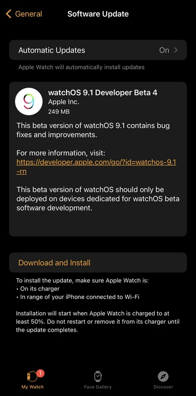 Apple publie watchOS 9.1 Beta 4 pour les développeurs 2 Mise à jour watchOS 9.1 bêta 4