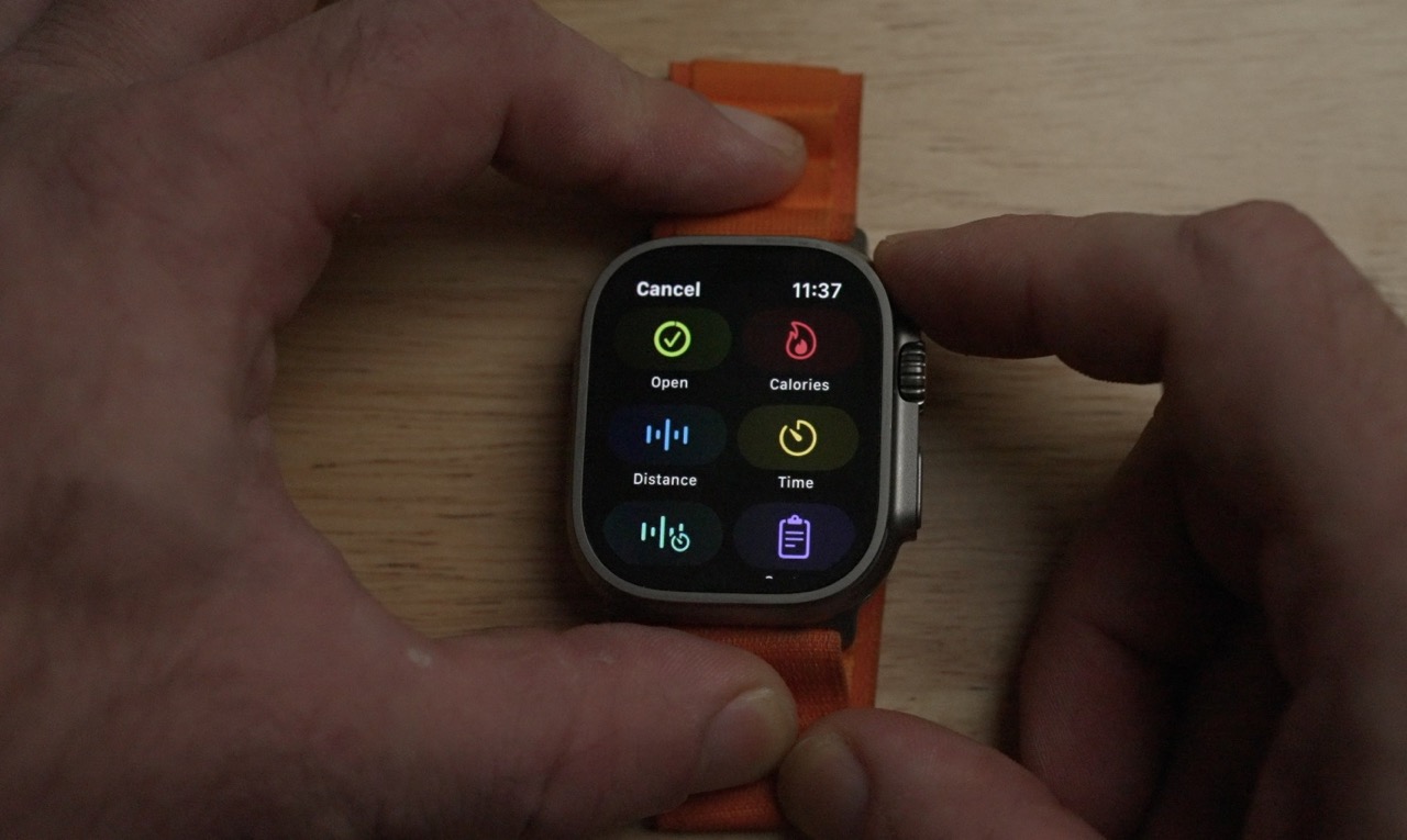 Types d'entraînement personnalisés Apple Watch