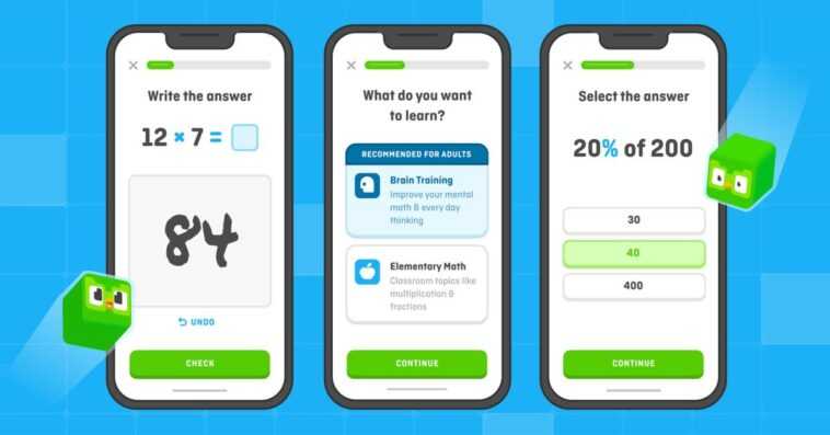 Duolingo Math maintenant disponible sur l'App Store pour iPhone et iPad 1 Duolingo Math maintenant disponible sur l'App Store pour iPhone et iPad
