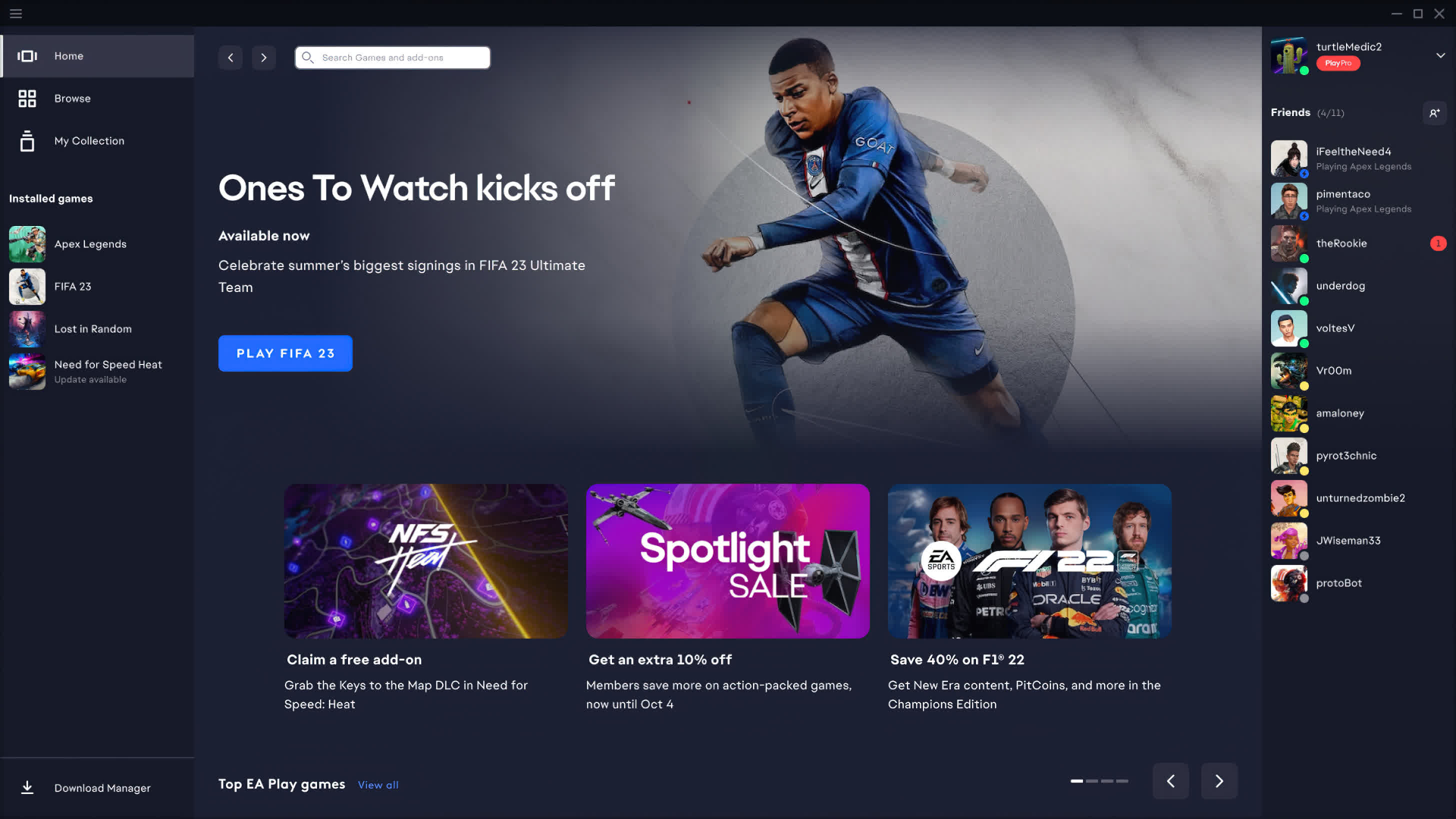 EA lance une nouvelle application pour remplacer Origin sur PC 2 EA lance une nouvelle application pour remplacer Origin sur PC