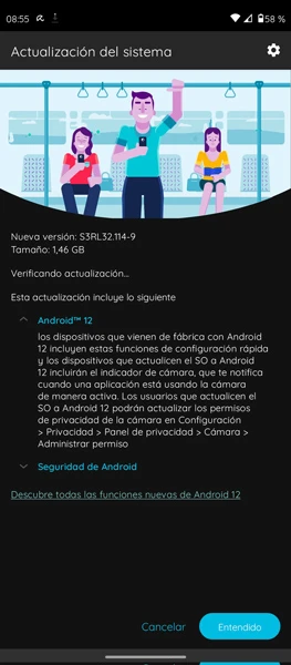 Motorola déploie maintenant la mise à jour Android 12 sur les Moto G60 2 mise à jour moto g60s android 12