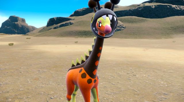 Nouveau gameplay de Pokémon Scarlet et Purple avec 15 minutes de folie : mini-jeu de fabrication de sandwichs, évolution de Girafarig... 2 Pokémon Girafarig écarlate et violet