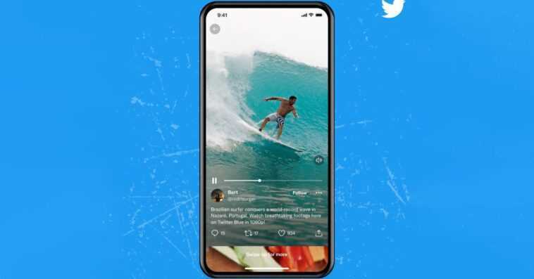 Twitter déploie des vidéos verticales plein écran de type TikTok pour les utilisateurs iOS 1 Twitter déploie des vidéos verticales plein écran de type TikTok pour les utilisateurs iOS