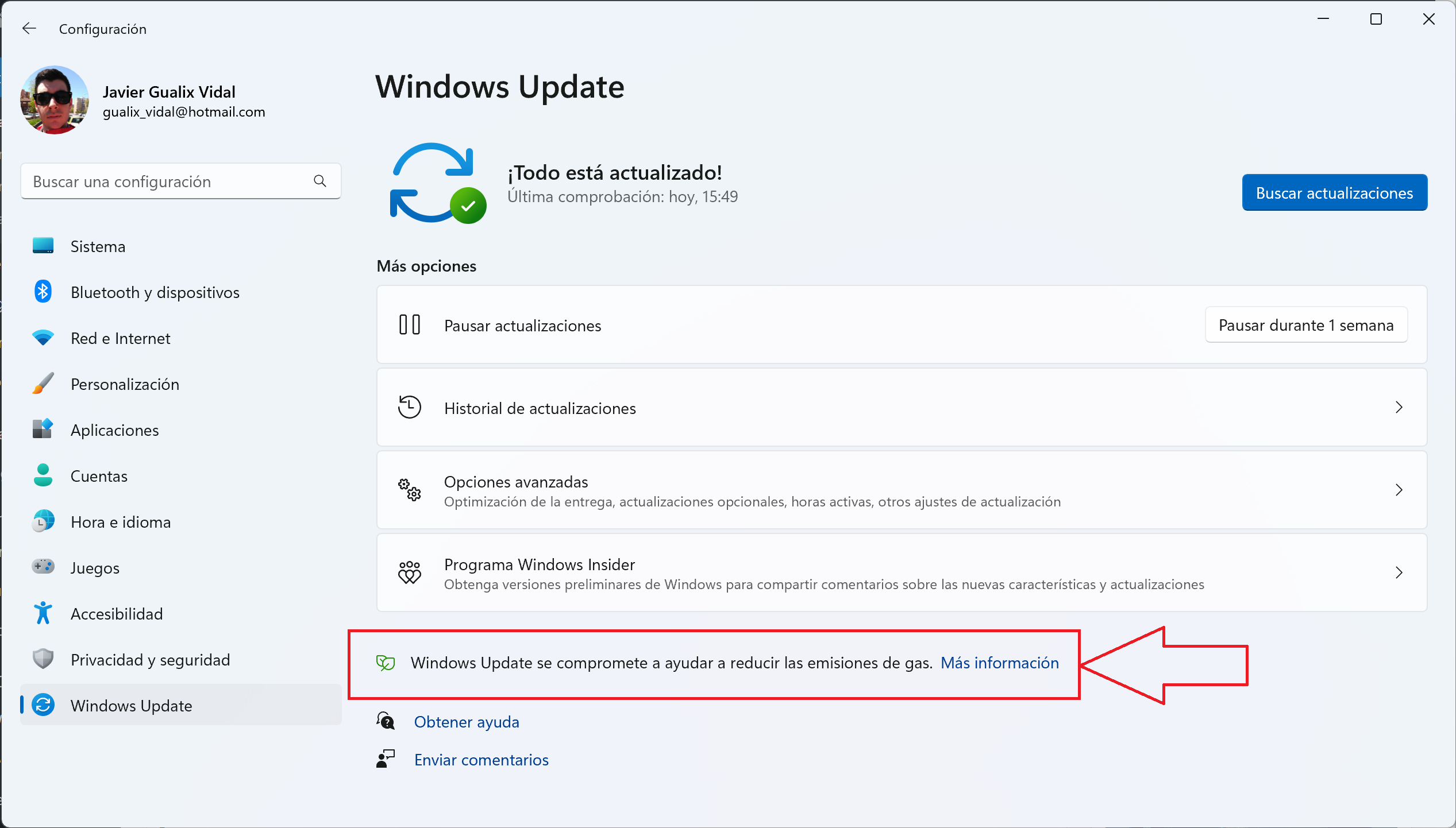 Voici comment Windows Update nous aide à économiser sur la facture d'électricité 2 Texte "Windows Update s