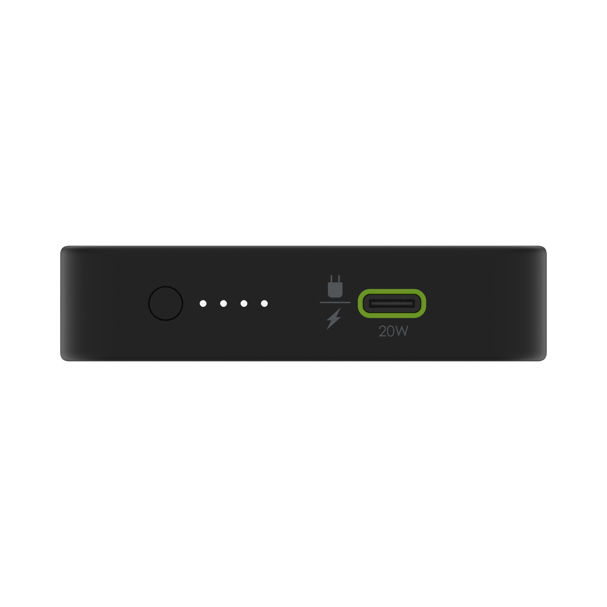 mophie powerstation plus combines integrated Lightning/USB-C cables and fast charging mophie powerstation plus combine des cables LightningUSB C integres et une