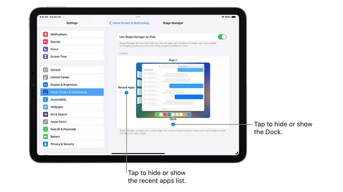 Comment utiliser Stage Manager sur iPad