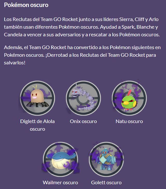 pokemon go gluttons insatiable guzzlord équipe de prise de contrôle go rocket giovanni mewtwo sombres