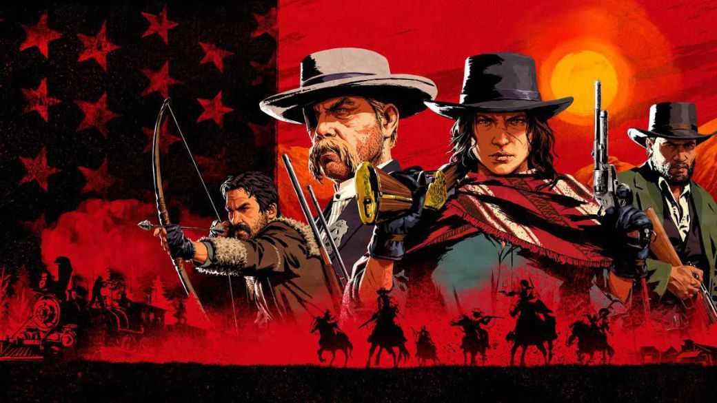 Solidarité Entre Cow Boys Dans Red Dead Online. Un Joueur Jeune