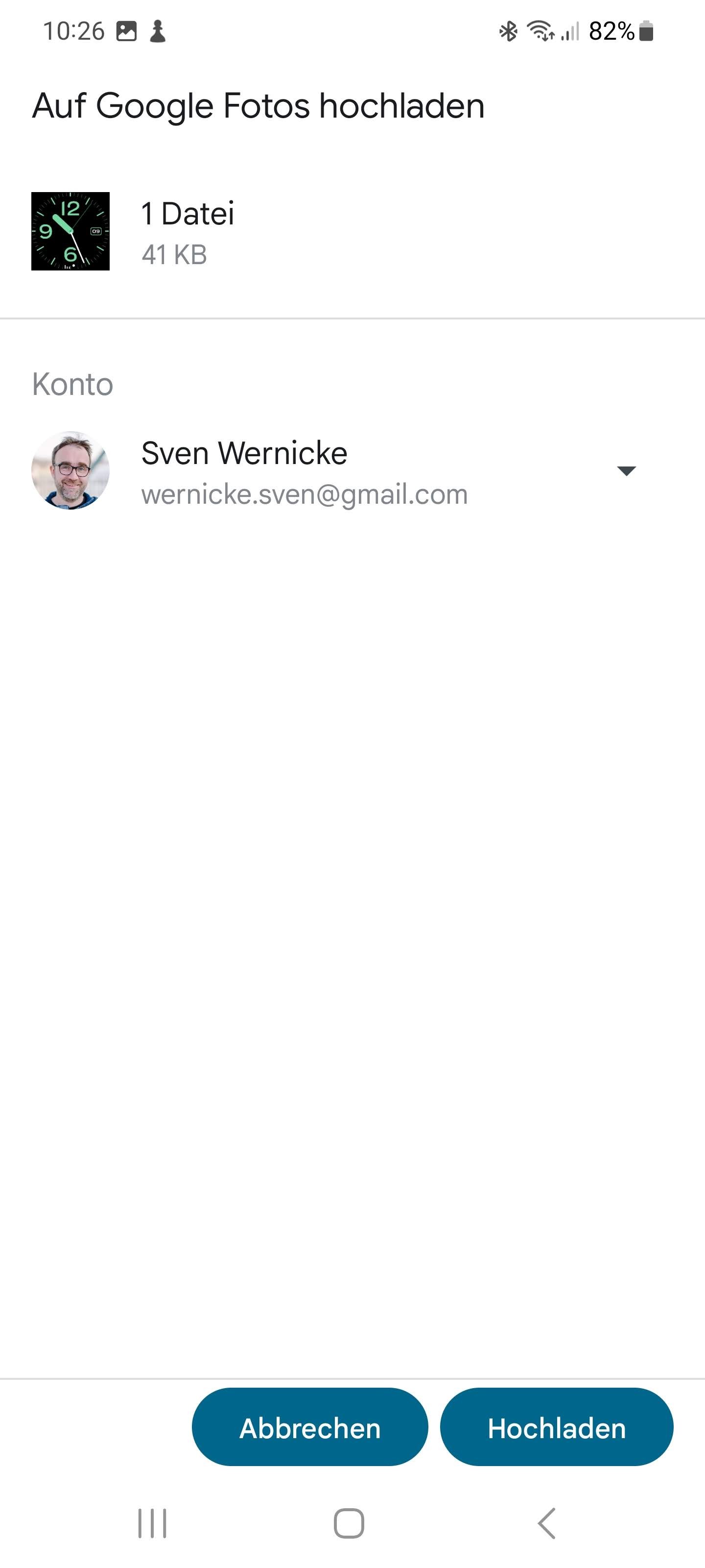 Pratique : Enregistrez la photo sur Google Photos.  (Capture d'écran)