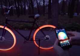 Ce Vélo Avec Roues à Led Est L'engin Le Plus