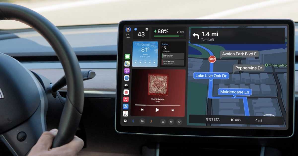 Le concept Tesla CarPlay présente une interface utilisateur modulaire inspirée du design nouvelle génération d'Apple 29 Le concept Tesla CarPlay présente une interface utilisateur modulaire inspirée du design nouvelle génération d'Apple