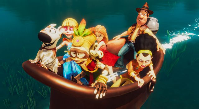 Tadeo Jones : La table d'émeraude. Rêves d'archéologue 4 Tadeo Jones 3 The Emerald Table PC PS4 PS5 Gammera Nest Mediaset Jeux PlayStation Talents Selecta Play action aventure Ra-Amon-Ah archéologue humour
