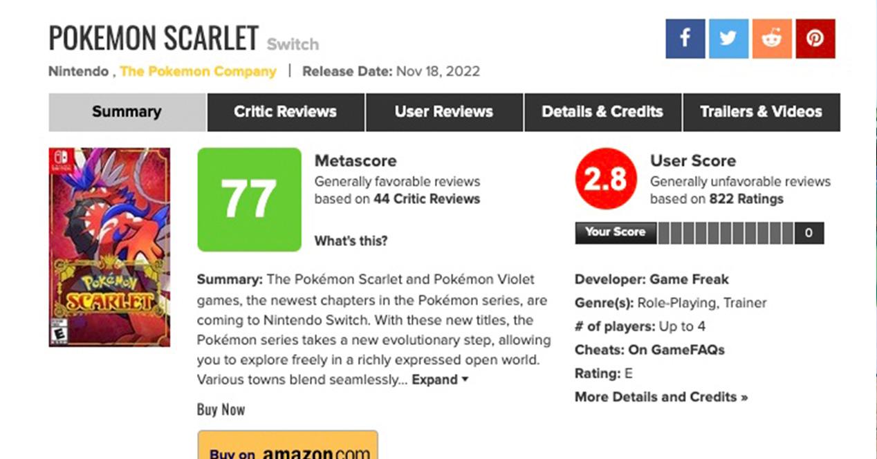 Pokemon écarlate et violet