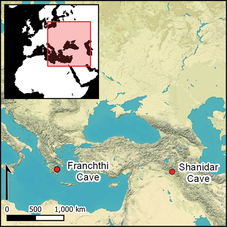Les deux sites archéologiques où les restes ont été trouvés.  Crédit : Université de Liverpool