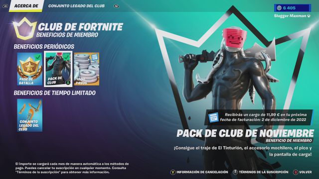 fortnite club decembre 2022 nouveau skin joni scarlet comment l'obtenir