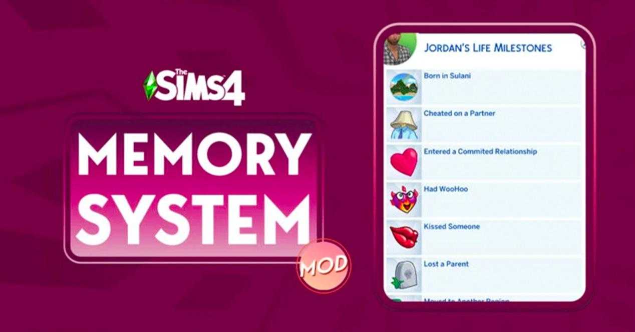 Ce Mod Sims 4 Introduit Des Souvenirs Qui Affectent Votre
