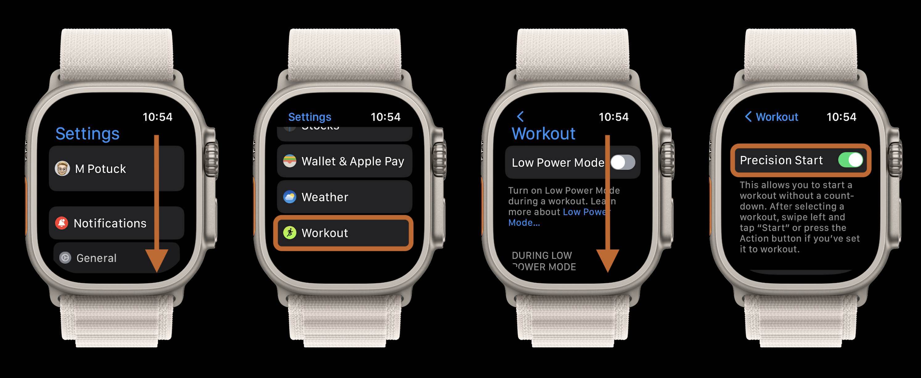 Comment désactiver le compte à rebours de l'application Apple Watch Workout et démarrer les activités instantanément Désactiver le compte à rebours de l'application Apple Watch Workout