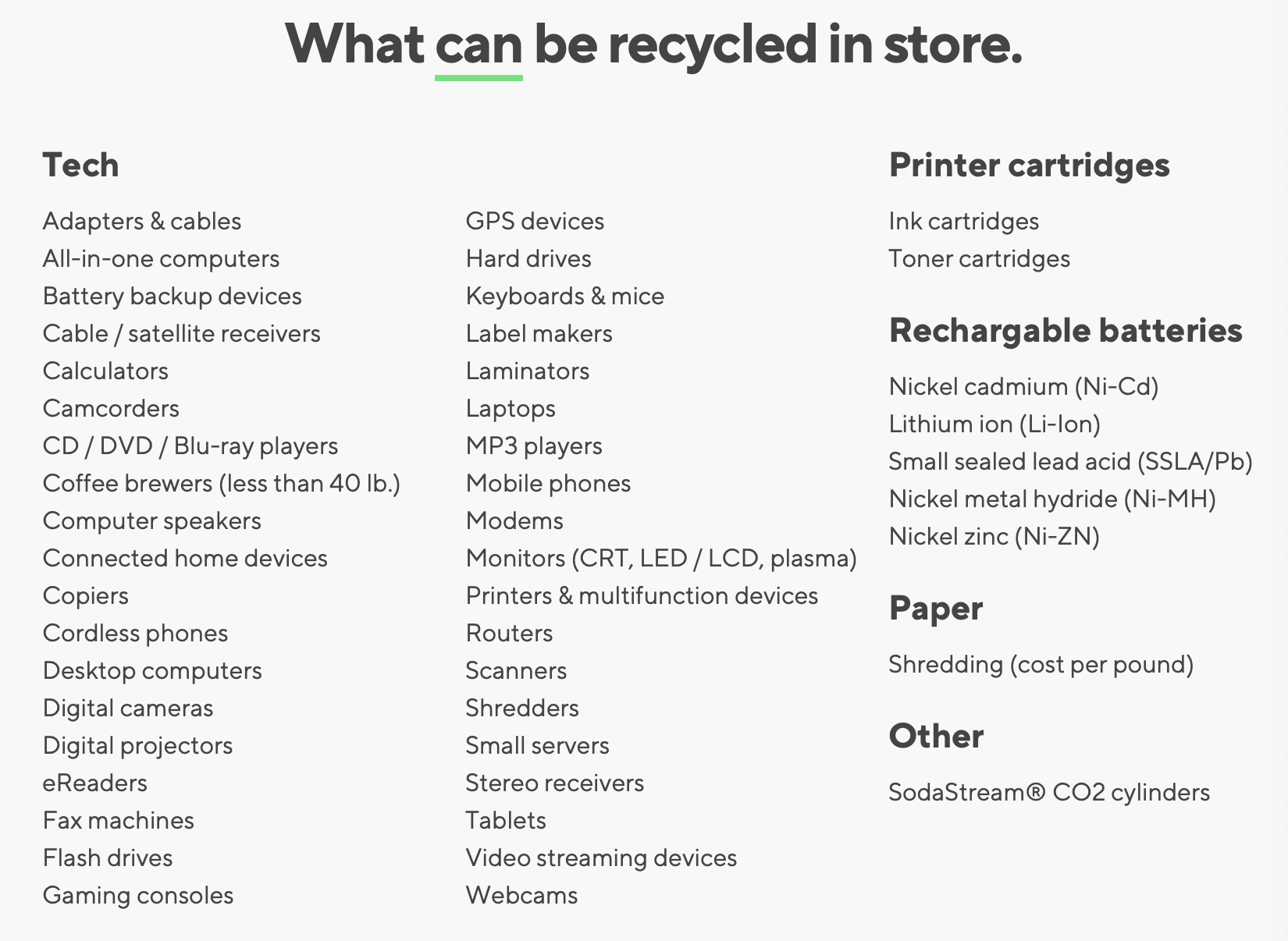 Comment recycler la plupart des types d'appareils électroniques chez Apple, Best Buy et Staples Comment recycler les appareils électroniques Bureau en Gros