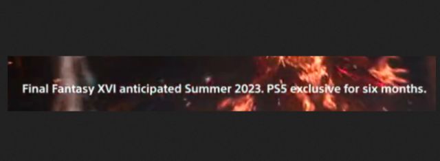 Final Fantasy XVI ne sera exclusif à PS5 que pendant 6 mois 2 final fantasy xvi
