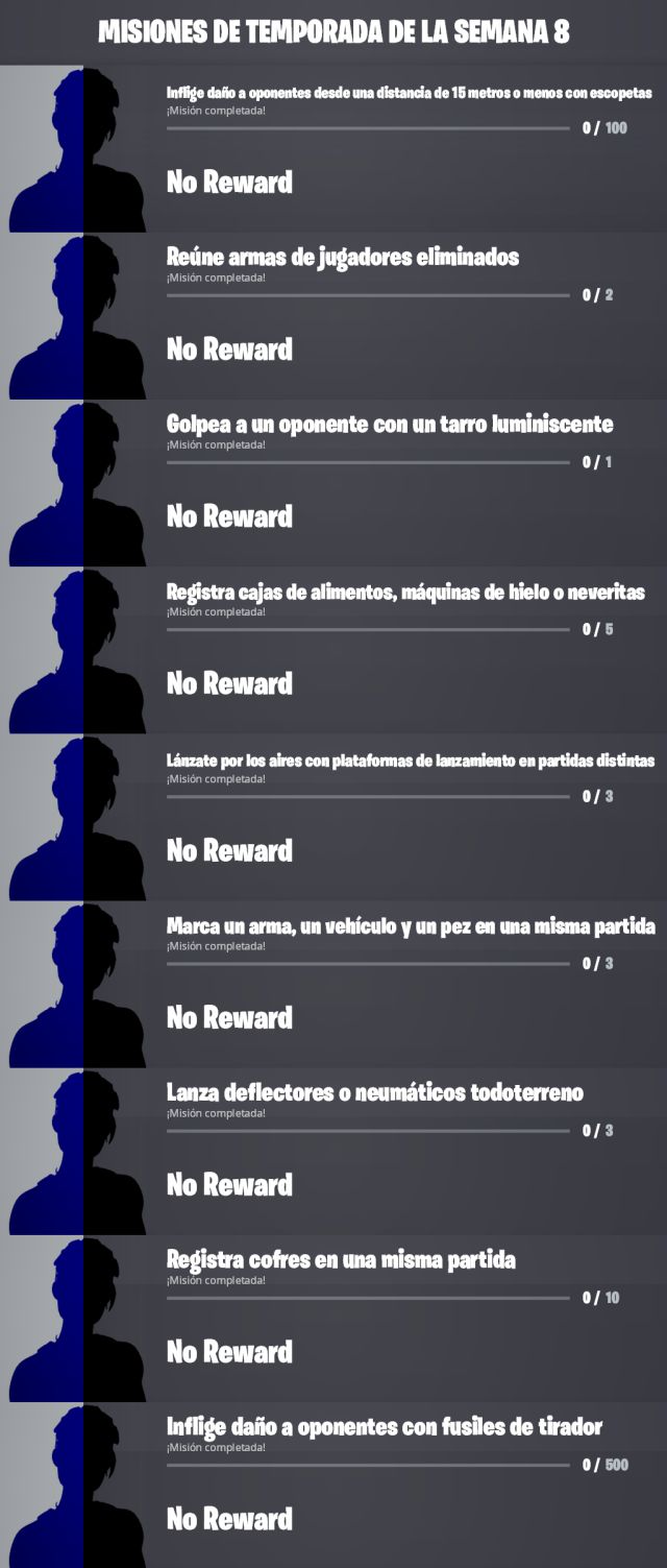 Fortnite Saison 4: Missions fuites de la semaine 8 2 fortnite saison 4 défis fuite missions semaine 8
