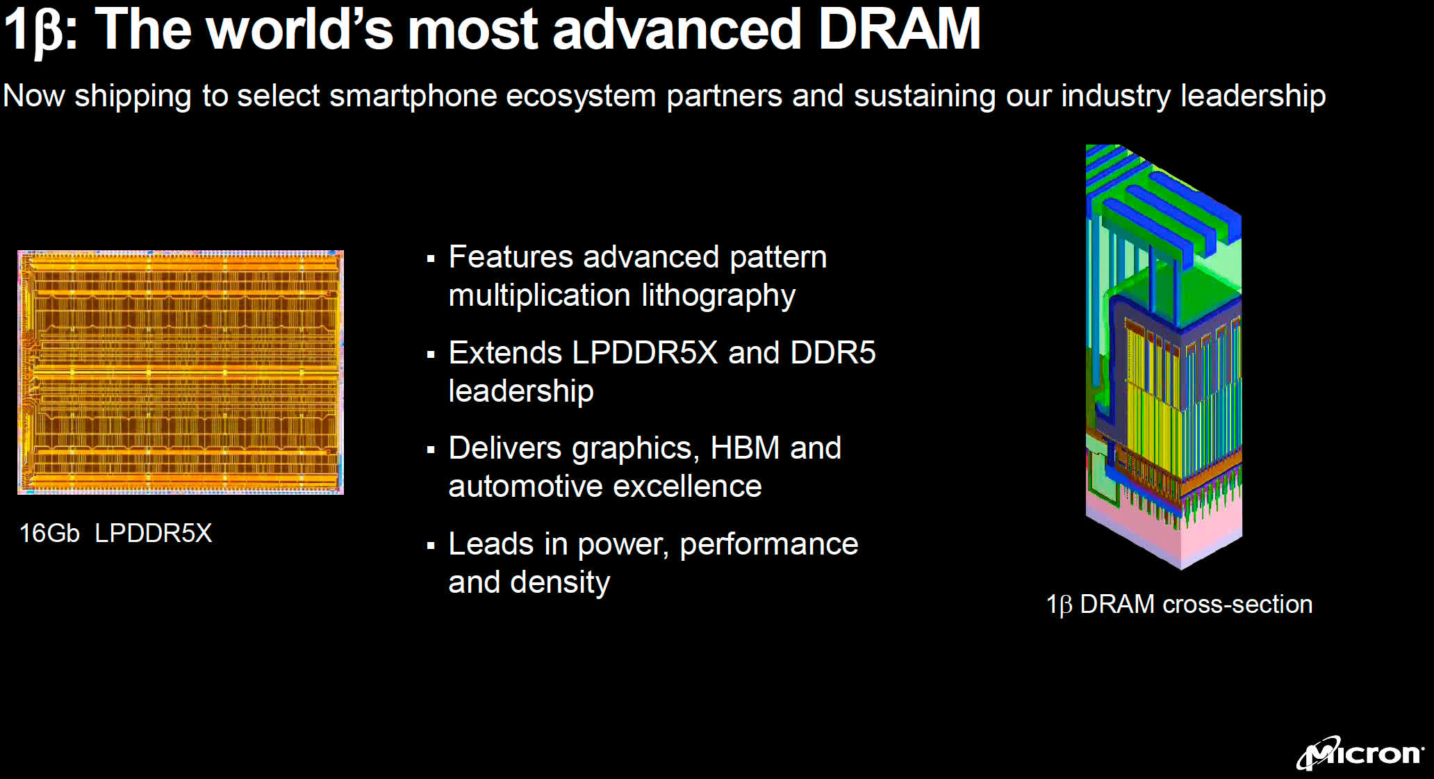 Micron commence à expédier "la DRAM la plus avancée au monde" en utilisant un nœud 1-bêta 2 Micron commence a expedier quotla DRAM la plus avancee au
