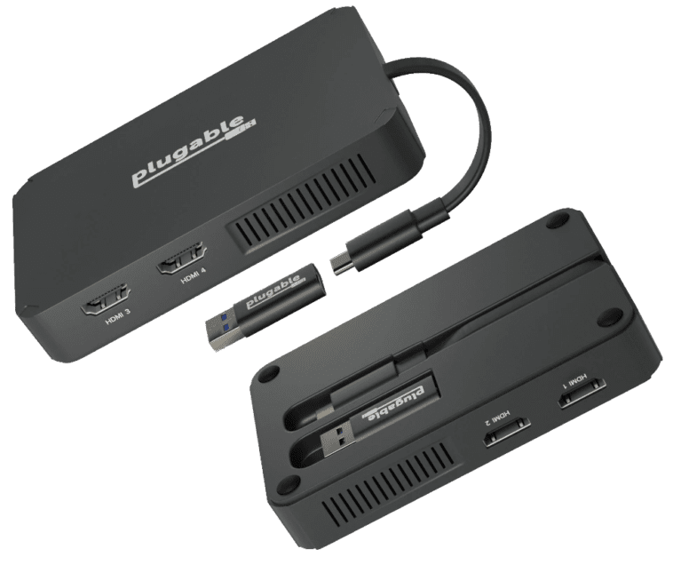 Plugable affirme que son adaptateur USB permet jusqu'à quatre moniteurs pour les appareils Apple M1 et M2 1 Plugable Affirme Que Son Adaptateur Usb Permet Jusqu'à Quatre Moniteurs