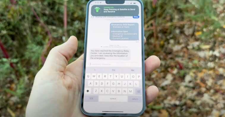 Pratique: voici à quoi ressemble réellement l'utilisation des nouvelles fonctionnalités de connectivité par satellite de l'iPhone 14 1 Pratique: voici à quoi ressemble réellement l'utilisation des nouvelles fonctionnalités de connectivité par satellite de l'iPhone 14
