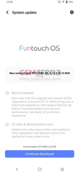 Vivo X80 Pro reçoit une mise à jour stable d'Android 13 avec FuntouchOS 13 2 Mise à jour Vivo X80 Pro Android 13
