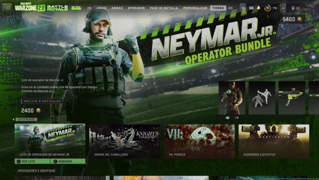 Vous pouvez désormais jouer habillé en Neymar Jr dans Modern Warfare 2 et Warzone 2.0 2 Call of Duty: Warzone 2.0 Le pack opérateur Neymar Jr est désormais disponible prix du contenu