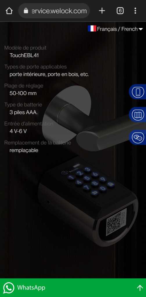 Serrures intelligentes WELOCK: Votre porte d'entrée s'ouvre par Bluetooth ou Empreinte 21 Welock Touch41 Serrure Electronique Bluetooth Rfid Nfc Empreinte Digitale Test App Application (19)