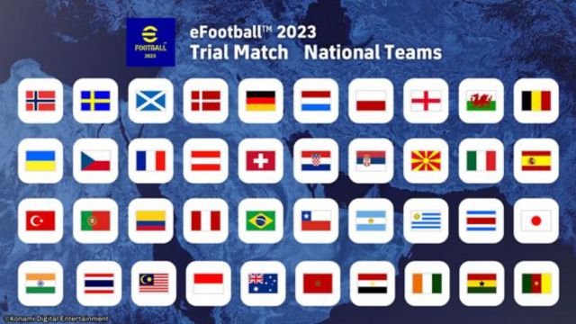 eFootball 2023 rejoint la fête de l'équipe nationale avec plus de 40 disponibles pour une durée limitée 2 Les équipes nationales eFootball 2023 sont désormais disponibles