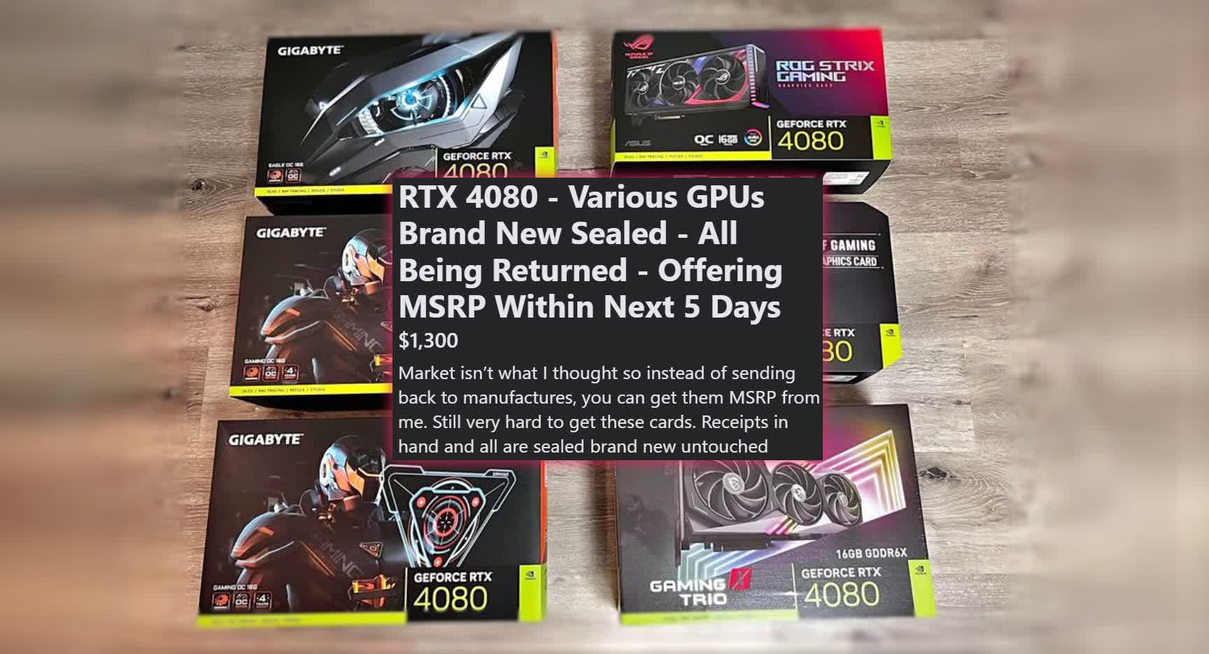 Les scalpeurs ont du mal à vendre le RTX 4080 au-dessus du PDSF, mais les sites de ventes ne les laisseront pas retourner les cartes 3 1669987508 145 Les scalpeurs ont du mal a vendre le RTX 4080