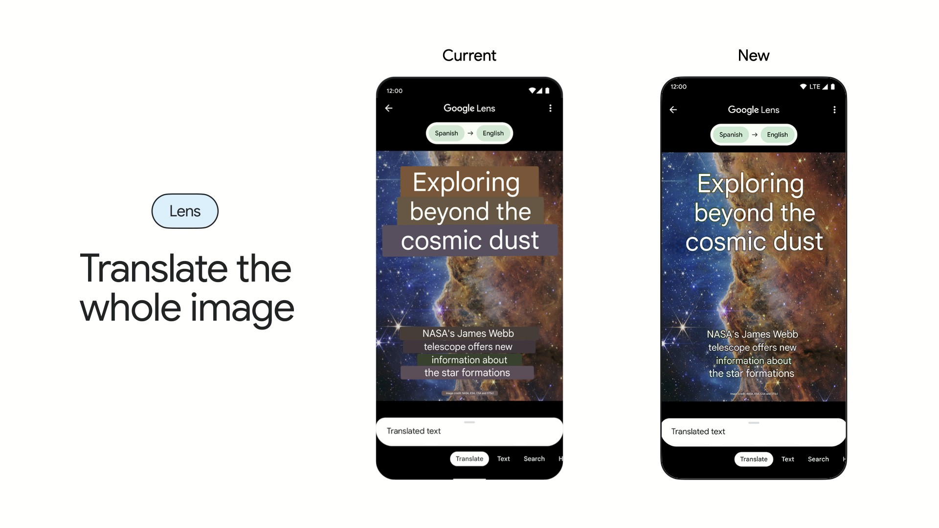 Google Lens replaces Google Translate's camera mode on Android and iOS 1670304612 683 Google Lens remplace le mode appareil photo de Google Translate