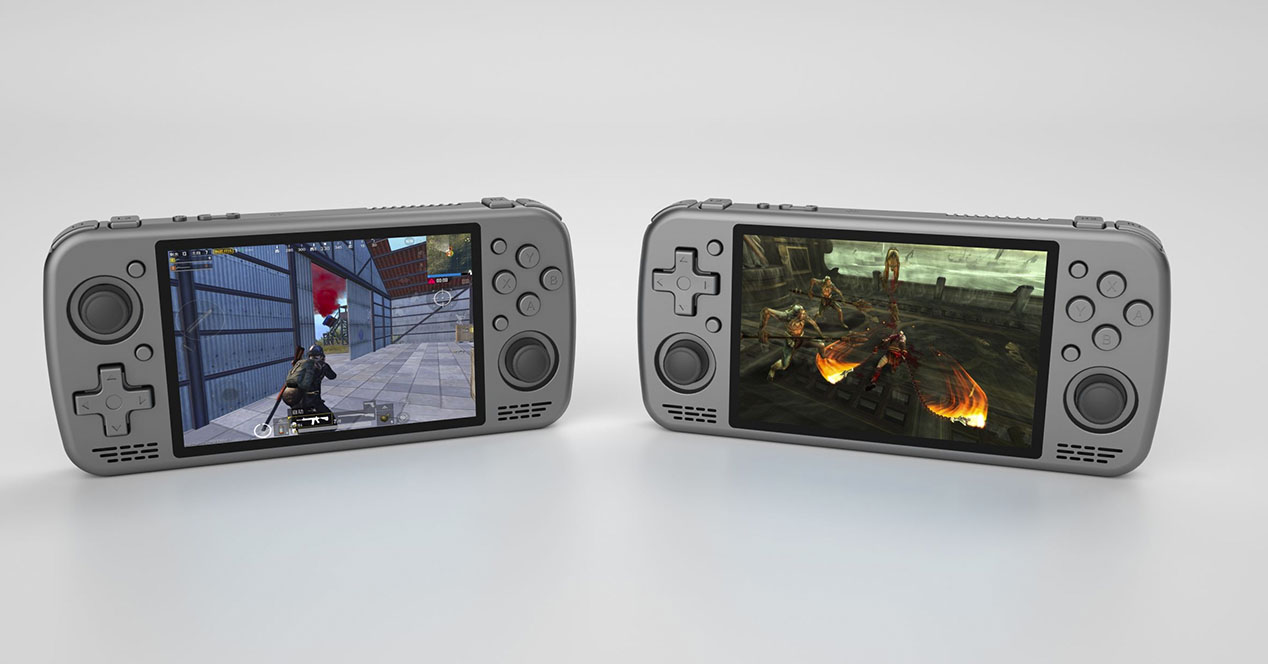 RG34XXSP – Console Rétro Portable Avec Double Slot Carte, 17 émulateurs, Batterie Longue Durée Et écran HD – Idéale Pour Jouer Partout