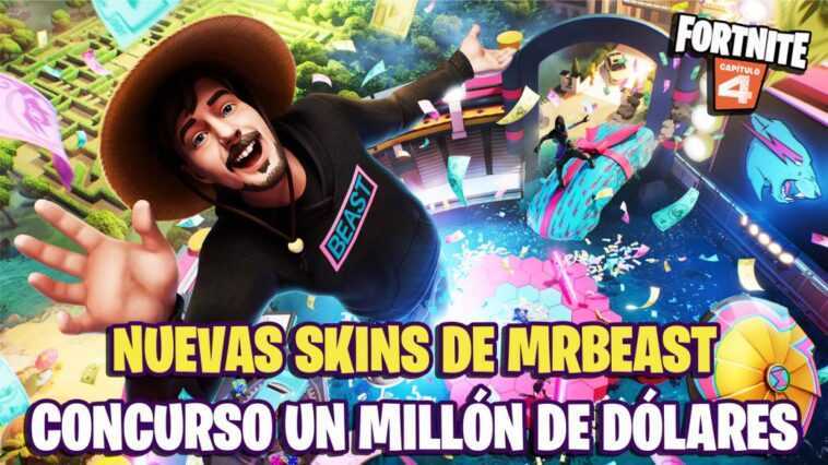 MrBeast débarque sur Fortnite avec deux skins et on peut gagner 1 million de dollars : tous les détails 1 Mrbeast Débarque Sur Fortnite Avec Deux Skins Et On Peut
