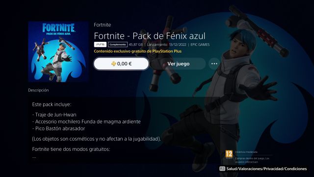 fortnite chapitre 4 saison 1 pack celebration ps plus playstation decembre 2022