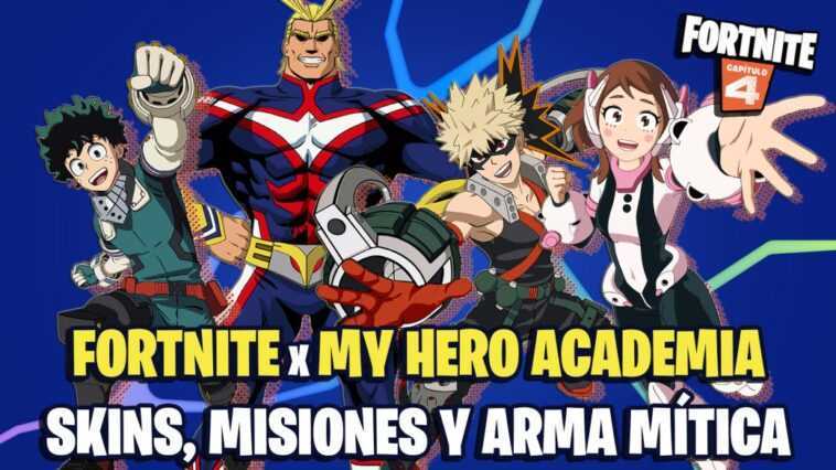 Fortnite x My Hero Academia : nouveaux skins pour Midoriya, Uraraka, Bakugo et All Might, missions et nouvelle arme mythique 1 Fortnite X My Hero Academia : Nouveaux Skins Pour Midoriya,