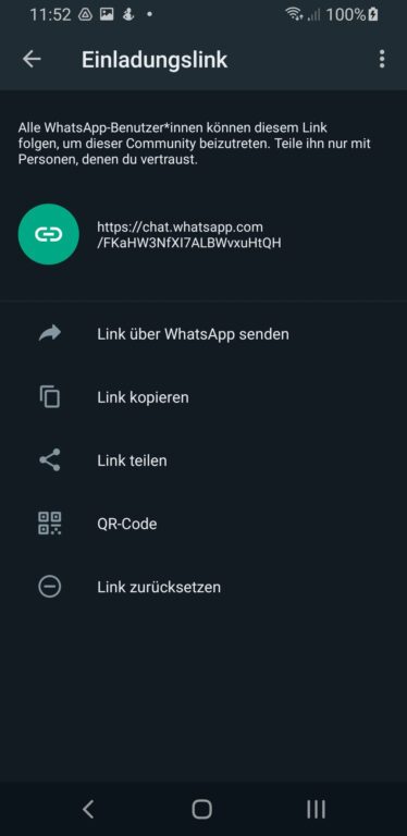 Partager le lien de la communauté WhatsApp