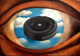 Un Roomba Prend Une Photo D'une Femme Aux Toilettes Et
