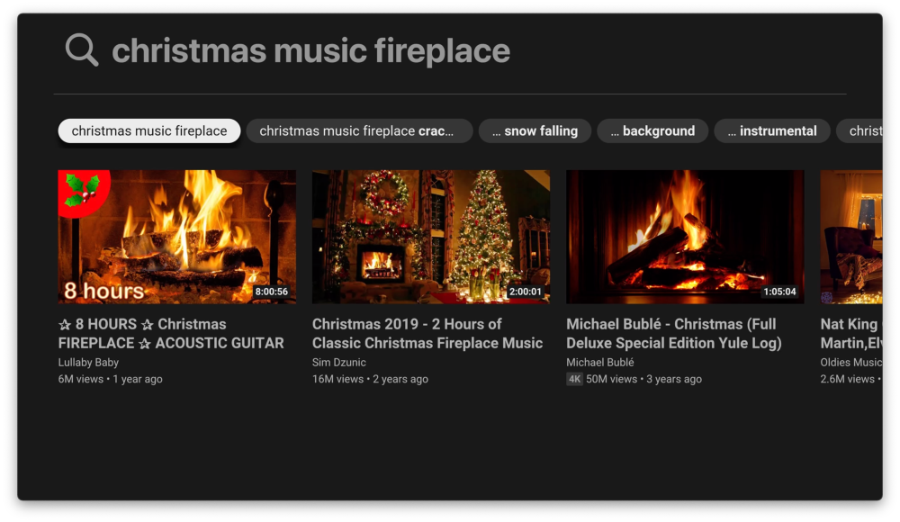 Turn your Apple TV into a charming fireplace with Christmas music for the holidays 1671746049 575 Transformez votre Apple TV en une charmante cheminee avec de
